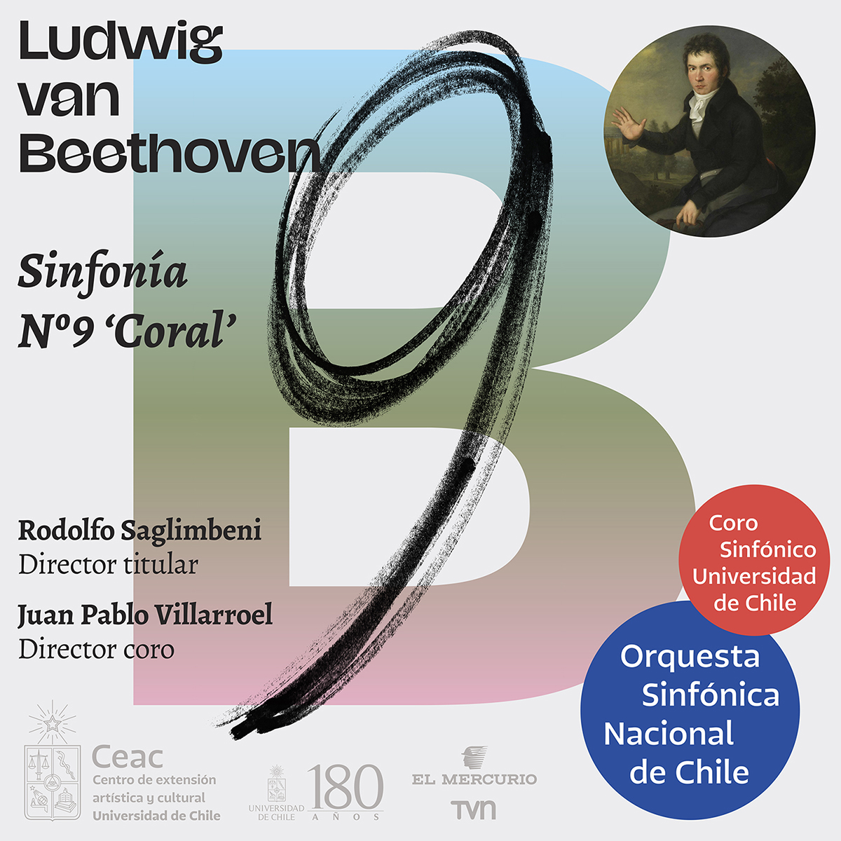 Concierto coral Novena Sinfonía de Beethoven en el Teatro U. de Chile